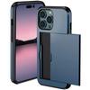 Shockproof Heavy Hard Case with Card Slot for IPhone 16 Pro Max 15 Pro Max 14 Pro Max