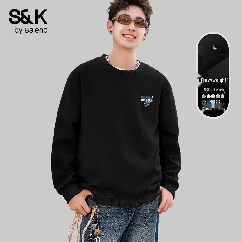 Baleno S&K Series Couple's Relaxed Fit Sweatshirt with Geometric Print