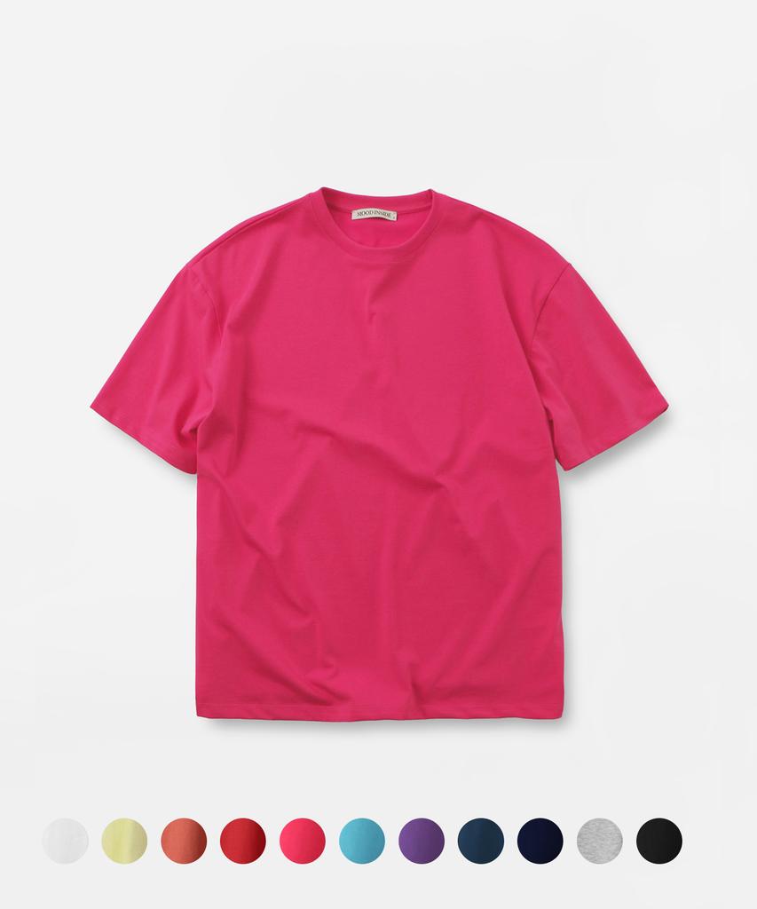 MOOD INSIDE Color Pack Essential Layered Half Tee_18 Colors (Type A)