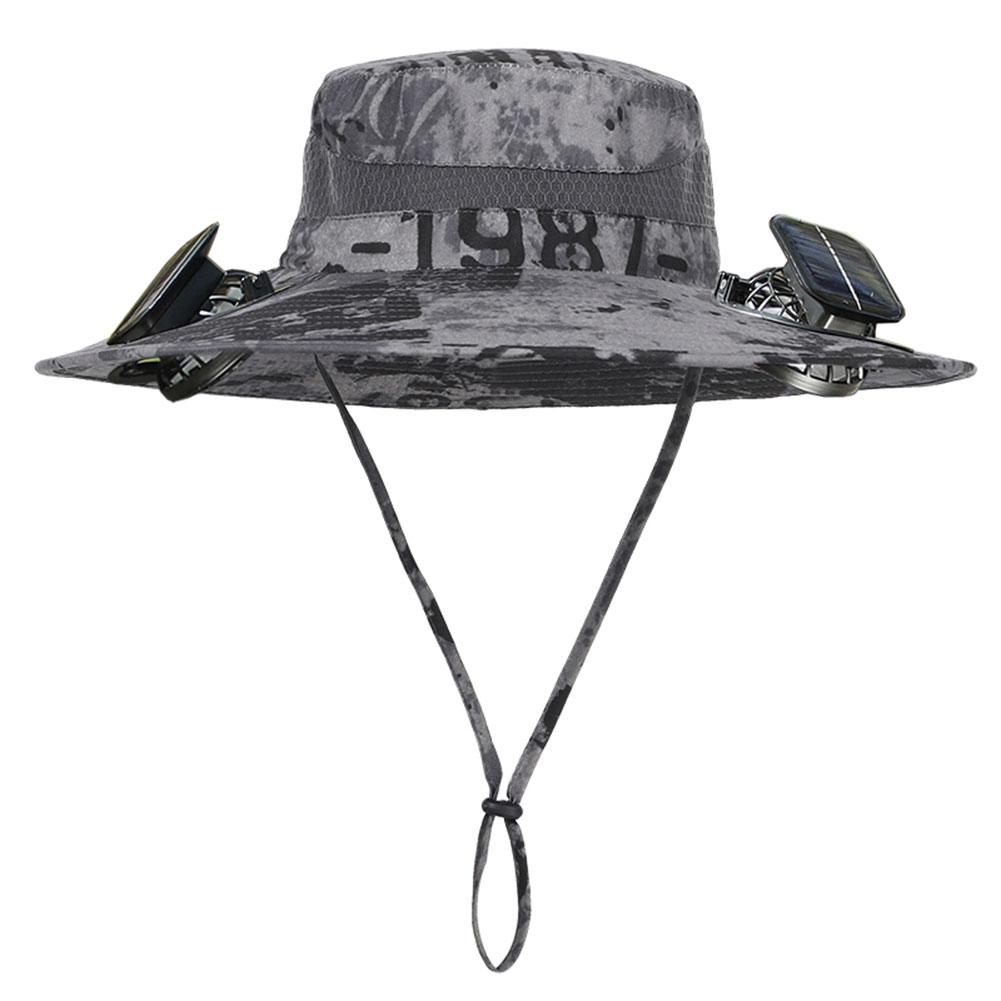 Solar Fan Hat Portable Sun Cap Summer hat USB Rechargeable Single/Dual Cooling Fan Fishing Hat Fisherman Hiking Mountaineering
