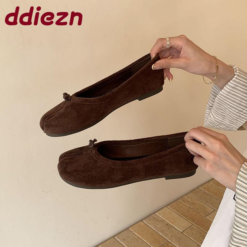 Fashion Strange Toe Fashion Flock Women Flats With Shoes Casual Female Soft Shallow Footwear Slip On Ladies Flats Shoes