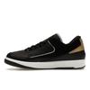 Air Jordan 2 Retro Low Schwarz Metallic-Gold Damen Sneaker Varsity-Rot Off-White DX4401-001