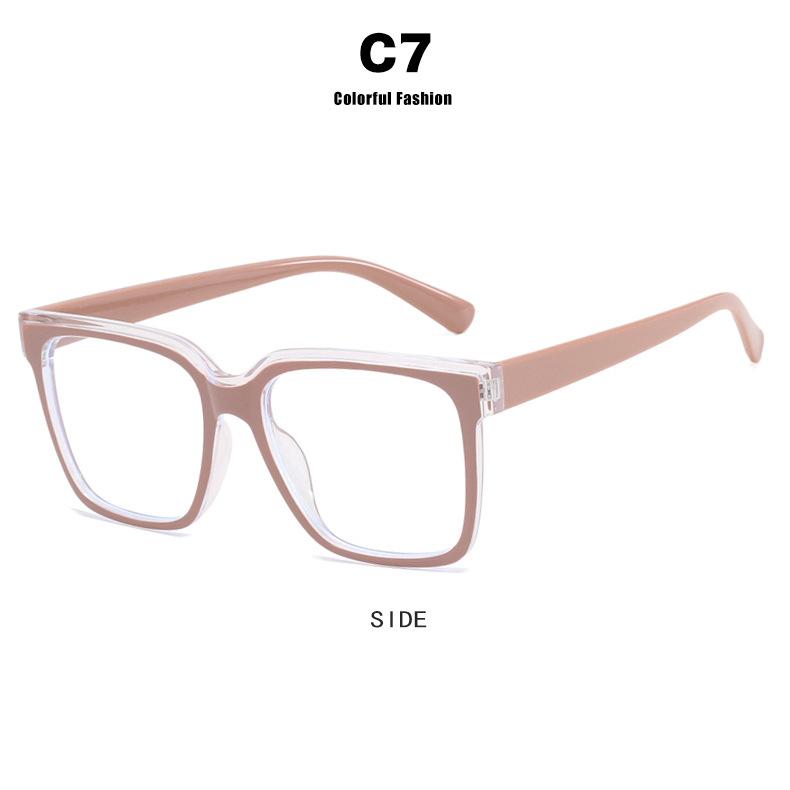 Fashion Luxury Retro Square Photochromic Anti Blue Light Reading Glasses 0 To +6 Stylish Hyperopia Frames For Women