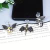 Mobile Phone Dust Plug, Fashionable Black and White Moon, Flying Dragon Bat Wing Pendant Mobile Phone Dragon Series Style, Ideal Best Gift, Halloween