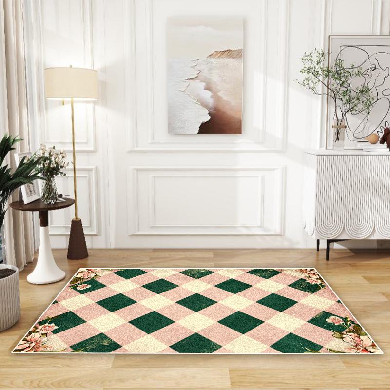 Modny Dywan w Stylu Lekkiego Luksusu Salon Dekoracja Domu Stoliki Kawowe Antypoślizgowe Dywaniki Pod Sofę Sypialnia Zmywalne Maty Podłogowe