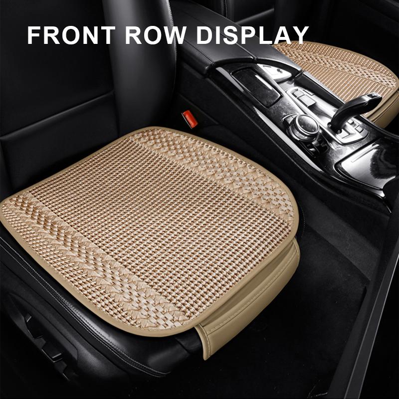 SEAMETAL Ice Silk Car Seat Cover Full Set Breathable Non-slip Car Seat Cover Protector Four Seasons Car Accessories