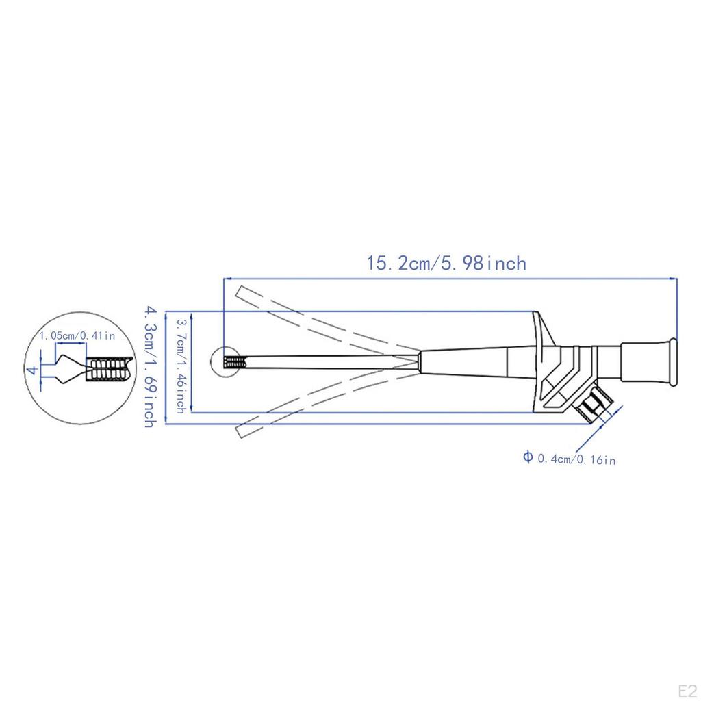 Insulation Test Clip 4mm Banana Plug Multimeter Repair Tool Hook Fully Insulated Quick Piercing