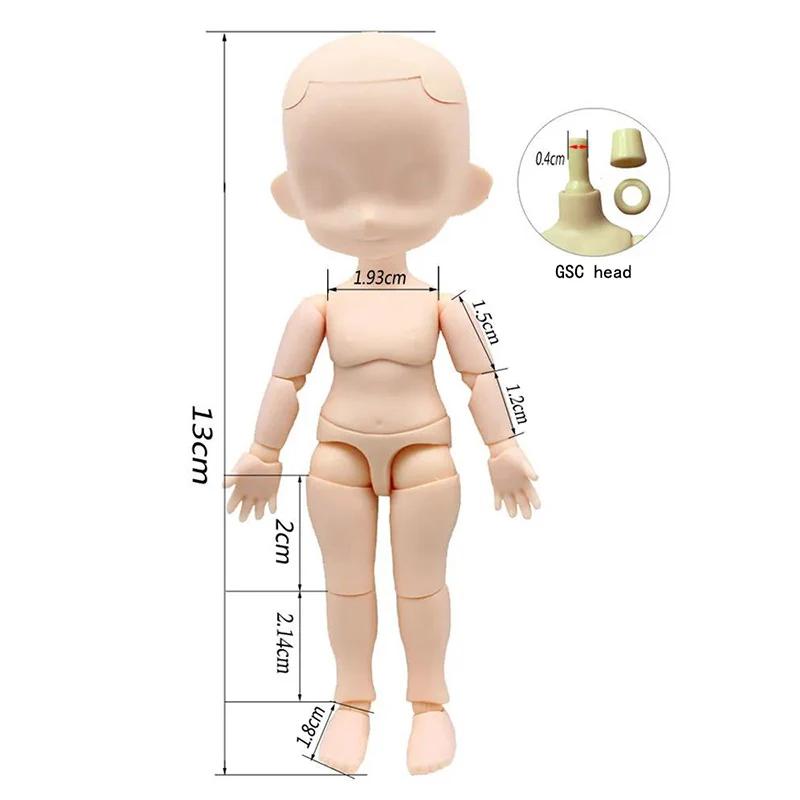 OB11 Body or GSC Head Pink/ Normal/ White/ Coffe Skin Body 1/12 Bjd Doll Accessories Dress Up Toys Gift
