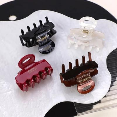 Korejské Módní Acetátové Sponky do Vlasů pro Ženy Dívky Nové Geometrické Sponky Uchopovač do Vlasů Koupelová Žraločí Sponka Vlasové Doplňky