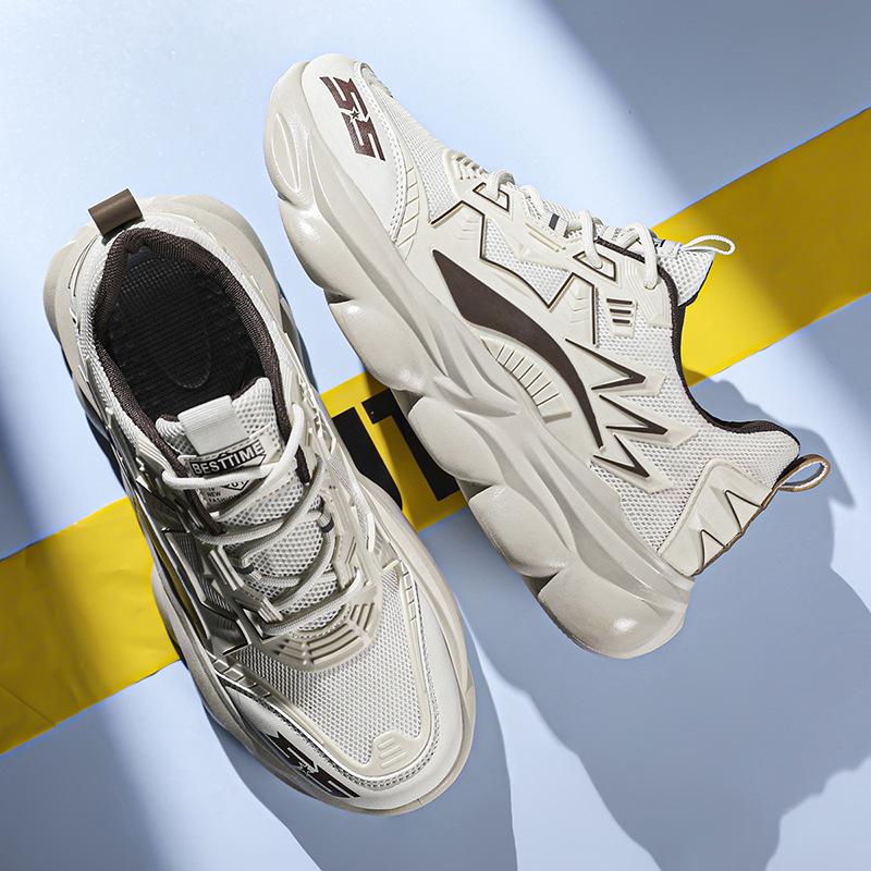 

Men s shoes summer 2024 new mesh breathable dad shoes fashionable versatile comfortable casual sports platform Forrest Gump shoes 39