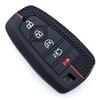 Shell For Ford Explorer Mustang Fusion Escape F150 F250 F350 F450 F550 Ford Raptor 5Buttons Silicone Leather Car Key Case Cover