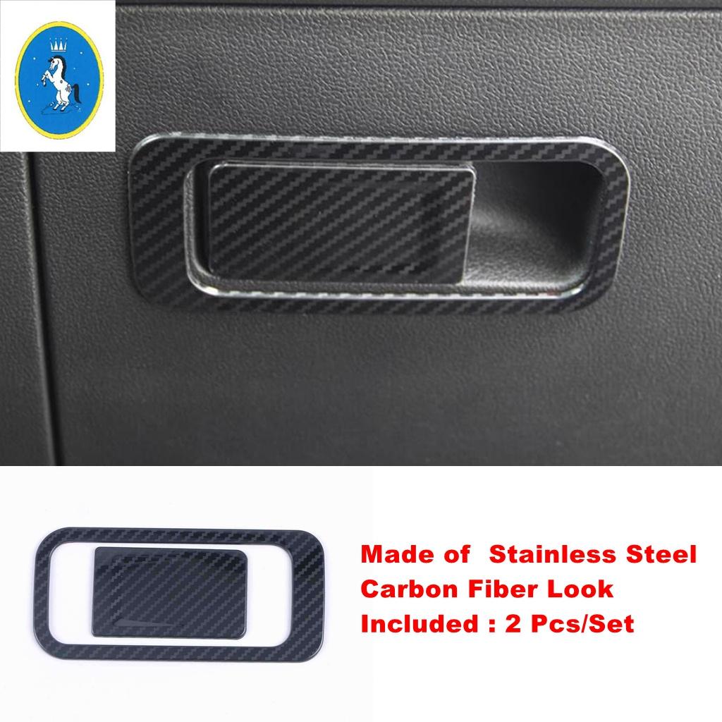 Stainless Steel Car Co-pilot Storage Glove Box Handle Stickers Accessories Cover Trim For VW Volkswagen Golf 8 MK8  - 2025