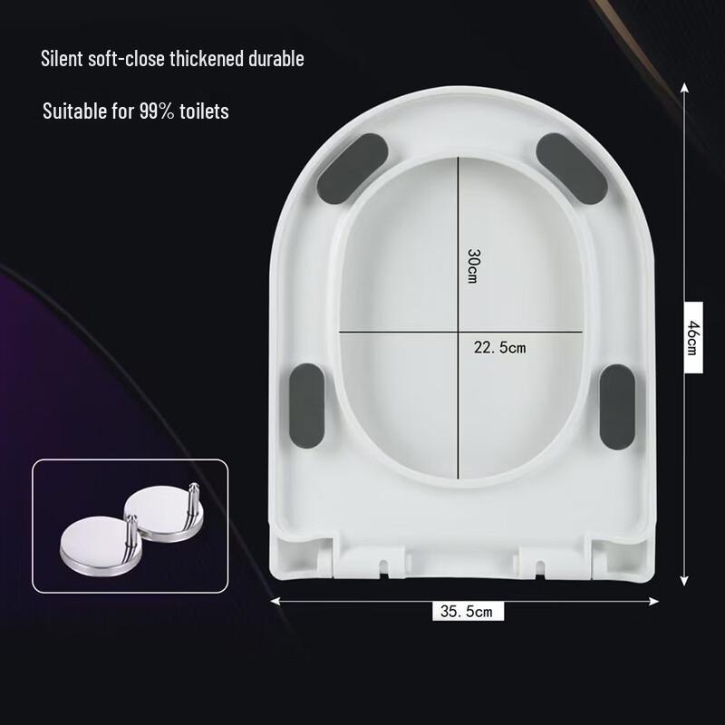 TLXT Universal Soft-Close Toilet Seat
