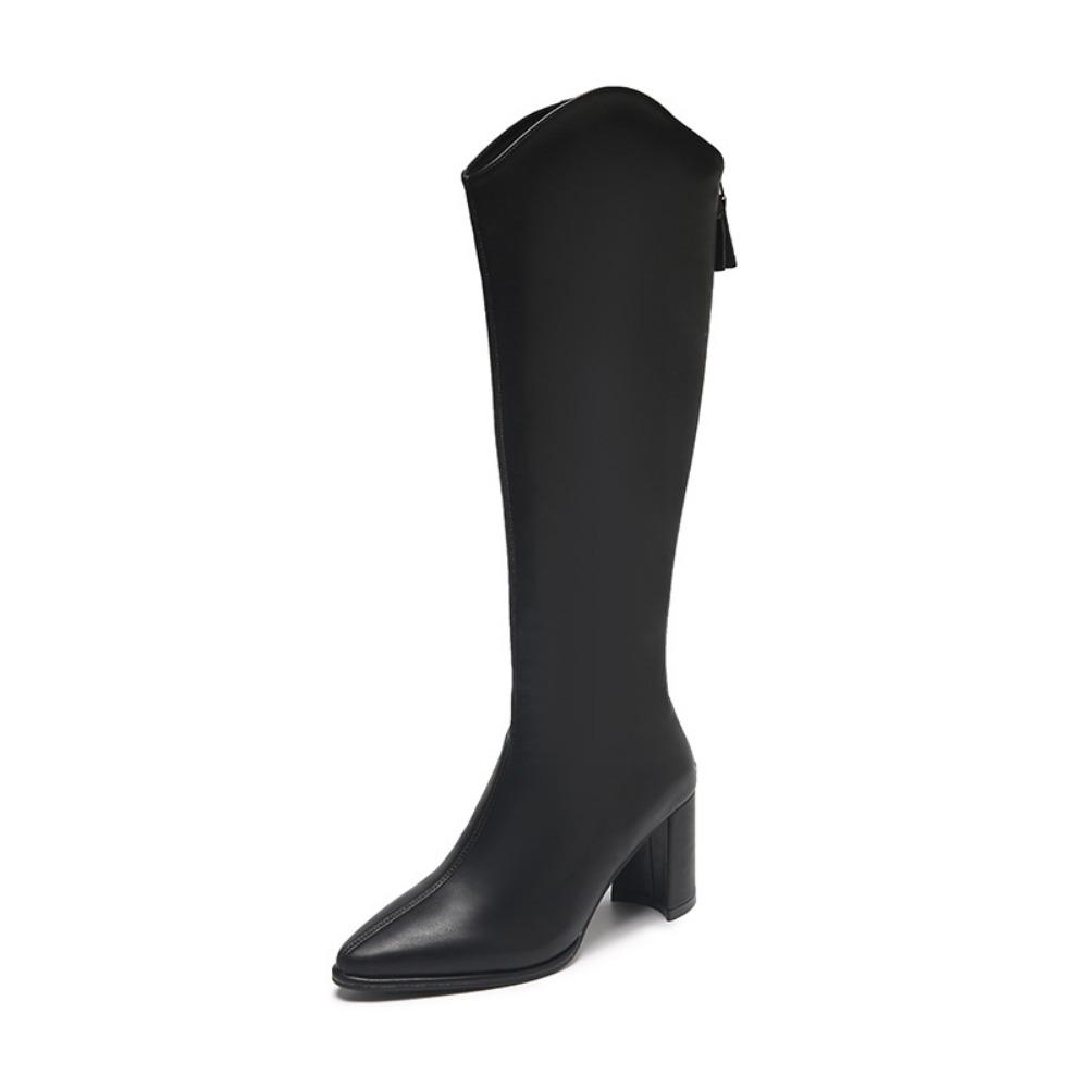 Winter Fluweel Hoge Hakken Hoge Laarzen voor Dames