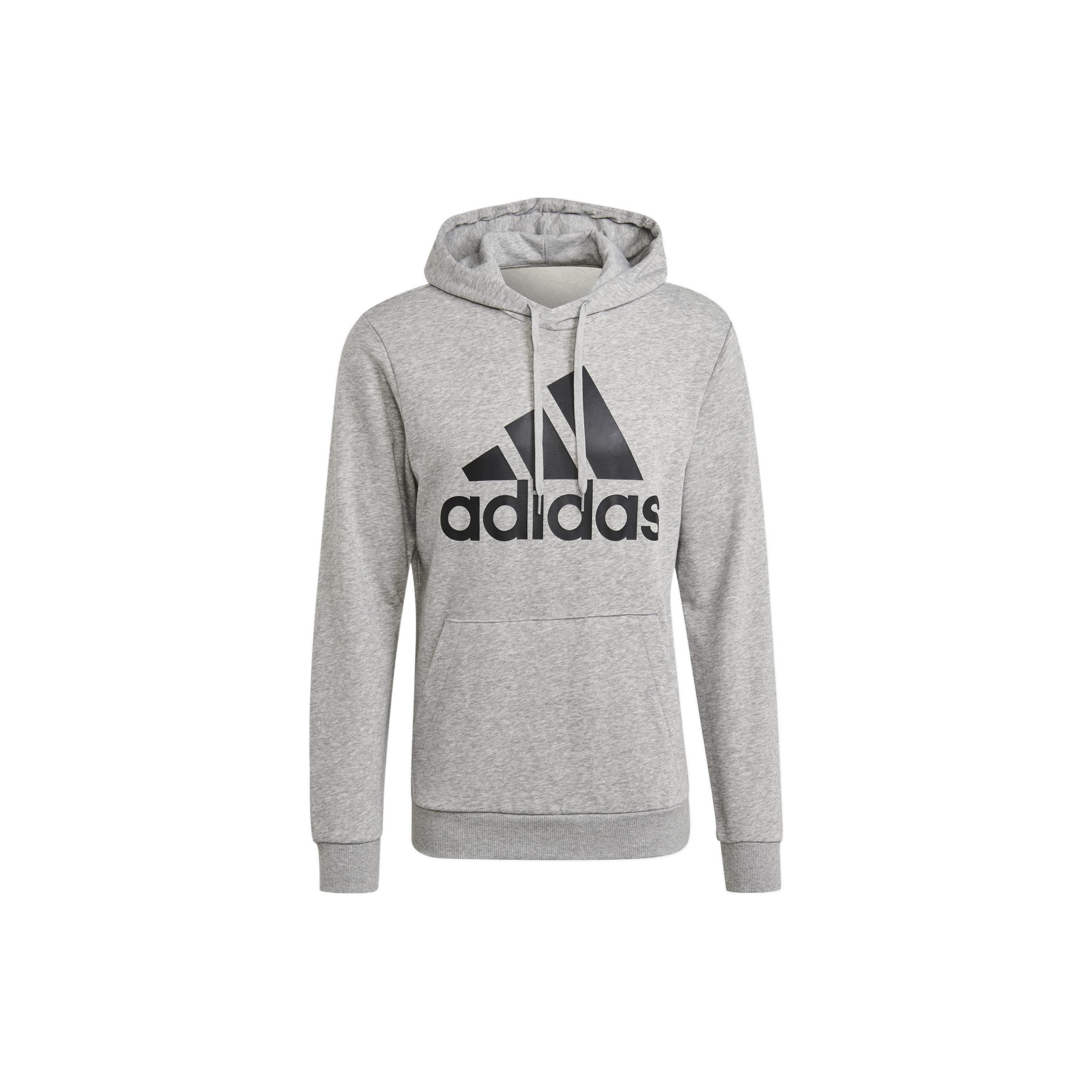 Adidas Large Logo Printed Casual Hoodie Men hoodies Gray GK9541 XXL