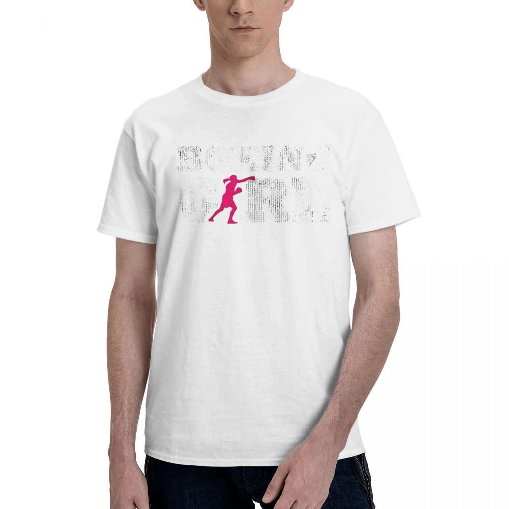 Boxing Girl Silhouette 100 Cotton Casual Breathable Confortable Manga Funny Ugus TShirts Funny Gifts