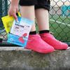 1 Pair Latex Waterproof Shoe Covers Unisex Non-Slip Overshoes Reusable Rain Walking Cycling Shoes Accessories Boot Protectors