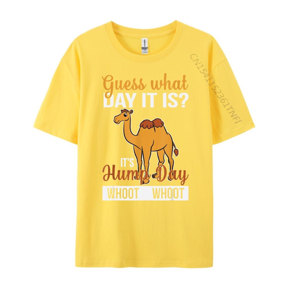 What Day Is It Camel Funny Hump Day Graphic T Shirts 100 Cotton Unisex Mens Shirts Mothers Day