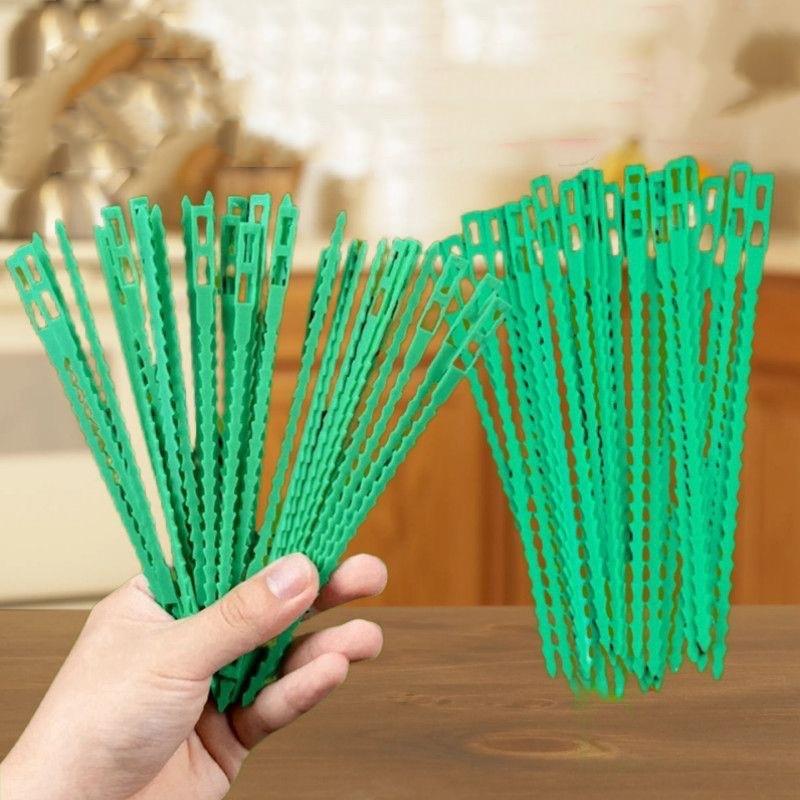 

100pcs Reusable Adjustable Plant Ties Flexible Garden Clip For Supporting Vines Tomatoes Climbing Plants Gardening Accessories