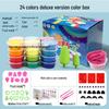 24-Color Non-Toxic Ultra-Light Handmade Clay Set for Kids - DIY Play Dough and Craft Kit