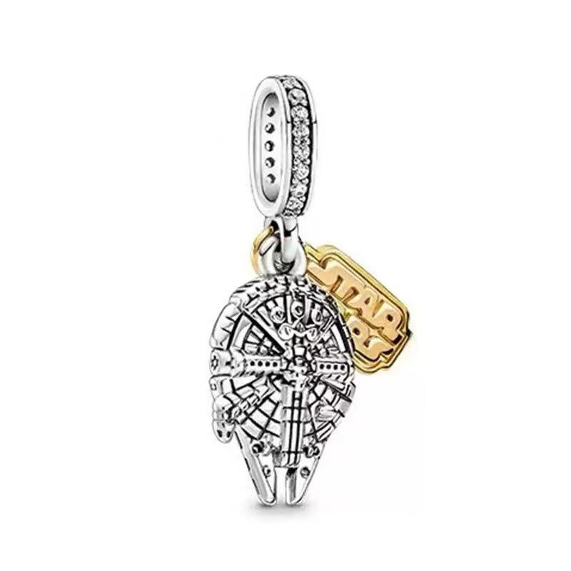 Pandora Alloy Drip Heart Beaded Bracelet: Rocking Horse & Bird Charms