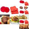 Versatile Eight Cavity Silicone Hamburger Patty Maker For Homemade Burger Delights