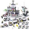 Police Fire Department Building Blocks Set For Kids Diy Construction Toys With Abs Plastic For Children