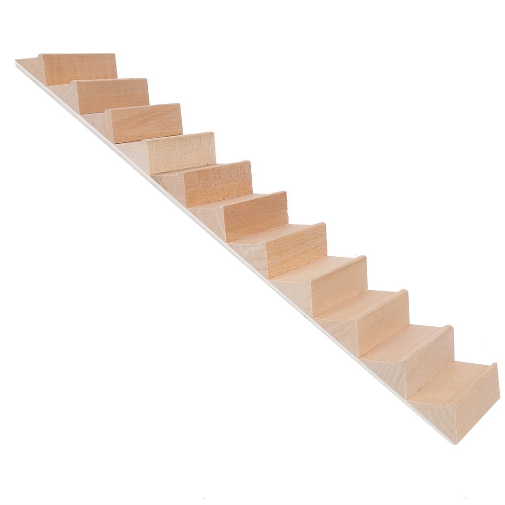 1:12 Miniature Wood Staircase DIY Step Stair Crafts Decorative Dollhouse AccessoriesStaircase
