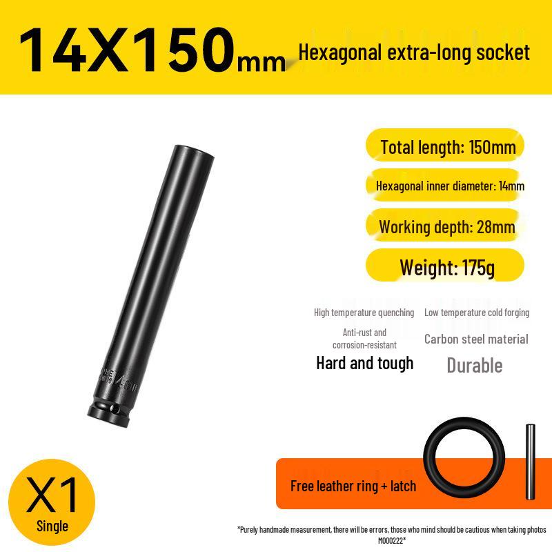 Set de socluri prelungite hexagonale pentru bormașină, pistol cu aer comprimat – Mărimi 8-34