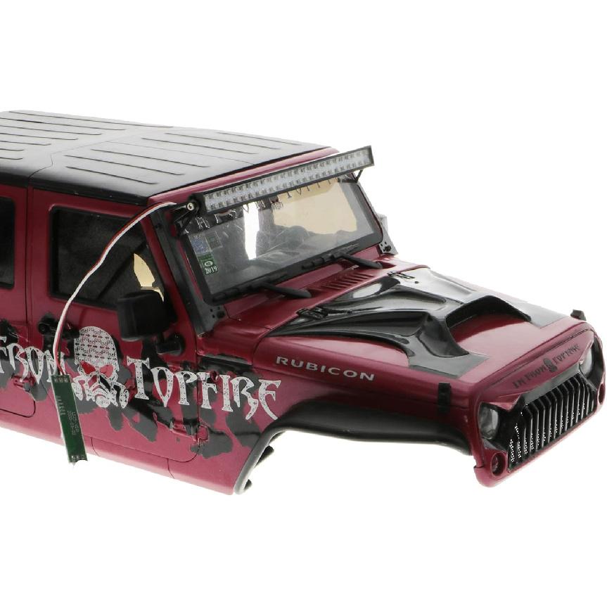 DKKY TRX4 Lights SCX10 Roof Light Bar 48 Lights for Traxxas TRX4 Axial SCX10 90027 SCX10 II 90046 90047 D90 CC01 1/10 RC Crawler (48 Lights)