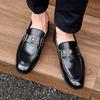 New Slip On Breathable Loafers Men's Pointed Patent Leather Casual Shoes Wedding Dress Homecoming Footwear Zapatos Hombre