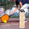 New Clear Pickleball Storage Box With Lid Cylindrical Pickleball Holder Tube Pickleball Accessory Badminton Baseball Tennis