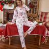 European & American Women's Casual Long Sleeve Pajama Set - Christmas Autumn/Winter Collection