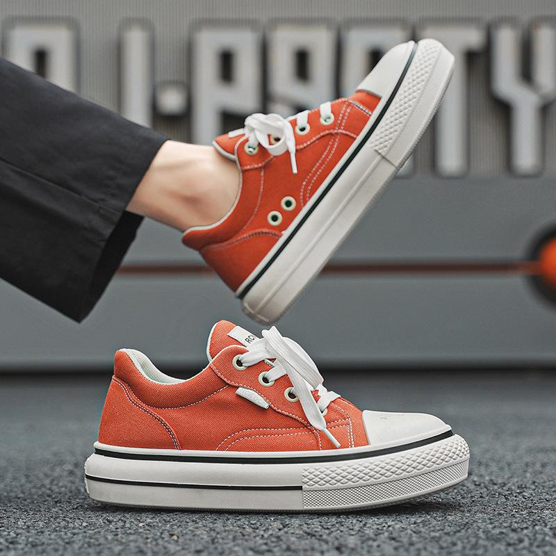 Canvas shoes 2025 summer new fashion trend versatile personality flat baseplate shoes youth school style casual shoes