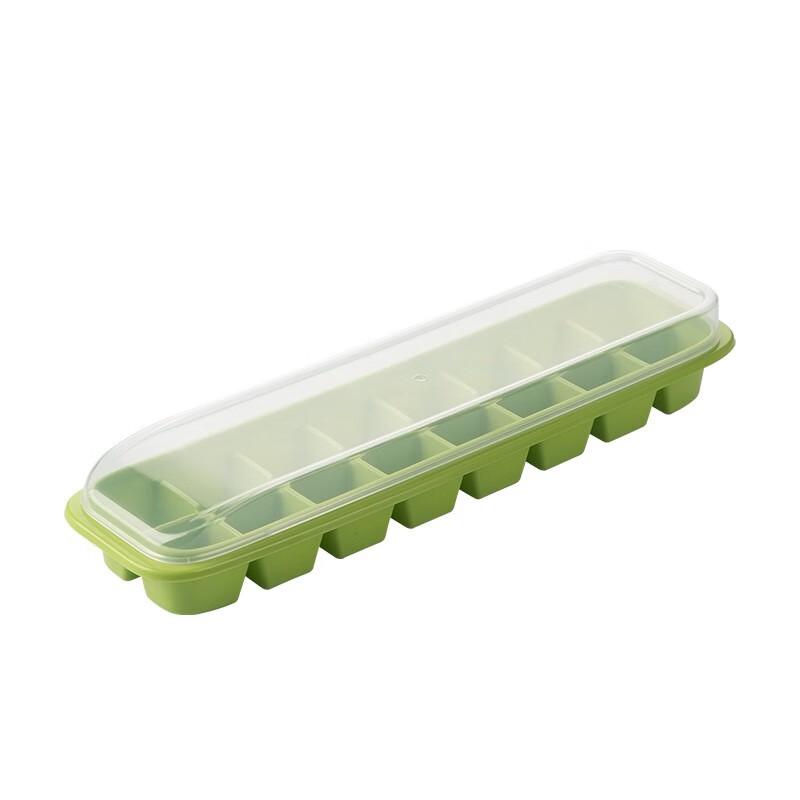CHAHUA 16-Grid Silicone Ice Cube Tray with Lid
