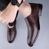 Fashion Classic Men's Genuine Leather Shoes Fashion Genuine Leather Male Business Flat Shoes Breathable Mens Formal Office Working Shoe