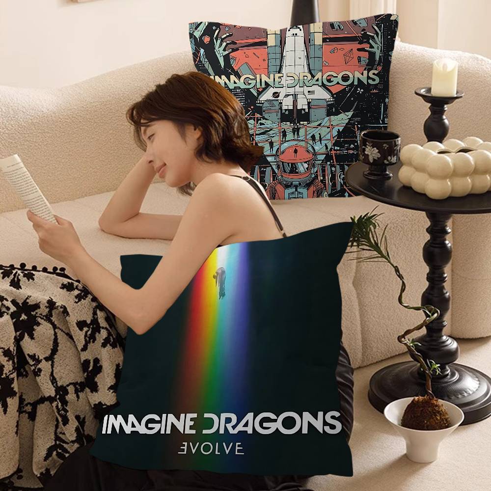 Rock Band Imagine Dragons Cushion Cover Decorative Pillow Sofa Home Decor Case Pillow Cases