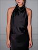 2025 Summer European & American Style Silk Satin Halter Neck Top