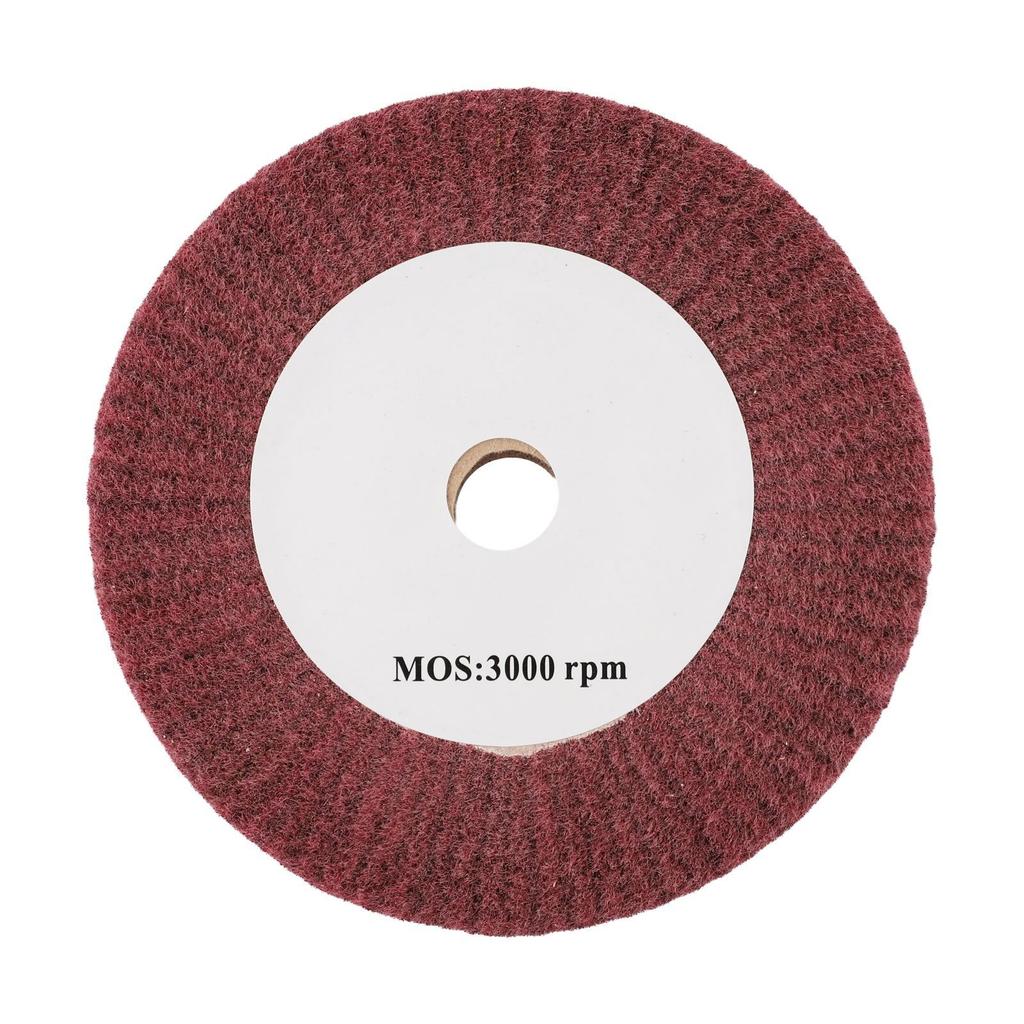Nylon Fiber Flap Polishing Wheel Disc NonWoven Abrasive Buffing 320Grit Perfect for Final Sanding Removing Paint and Stains
