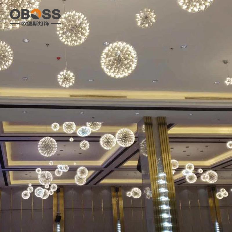 Bar Light Modern Firework Pendant Lights Bar LED Stainless Steel Ball Pendant Lamp For Bar/Restaurant Lamparas Lustre