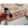 Fashion Square Small Crossbody Bags Bowknot Decor Flap Shoulder Bag For Summer Travel Daily Used