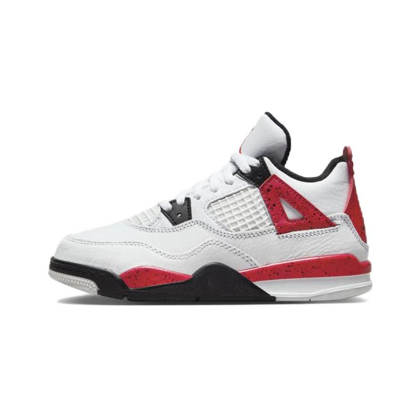 

Jordan Kids Air Jordan 4 Red Cement Sneakers BQ7669-161