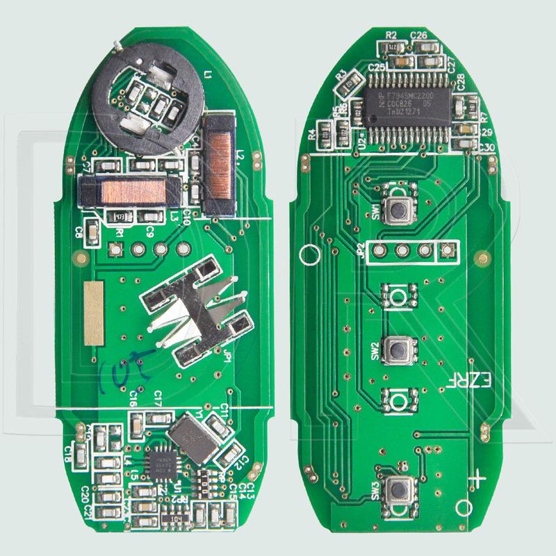 DR KR5S180144106 S180144105 S180144106 4A PCF7953M Chip 433MHz Keyless Go Car Remote Key For Nissan Rogue X-Trail 2014 2015 2016