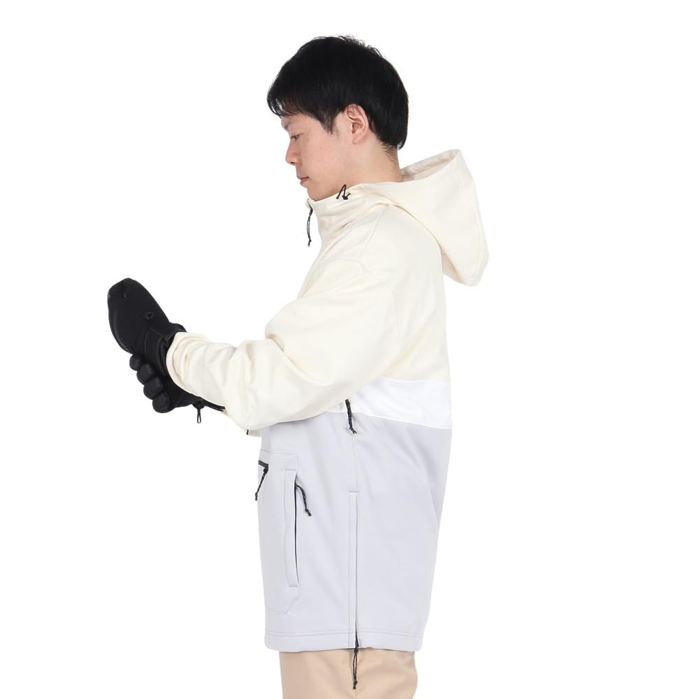 Oakley FOA404727 TNP Nose Grab Softshell Lunar US Size Medium To Japanese Size Hoodie, (9XP) Rock/Arctic White, (equivalent Large)