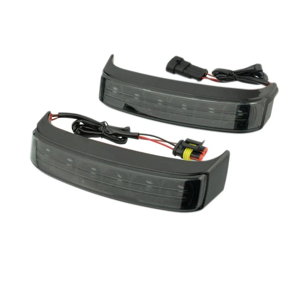 Motorcycle Saddlebag LED Run Brake Turn Lamp Lights For Harley Electra Glide Ultra Classic Road Glide CVO Limited 2014- 2018