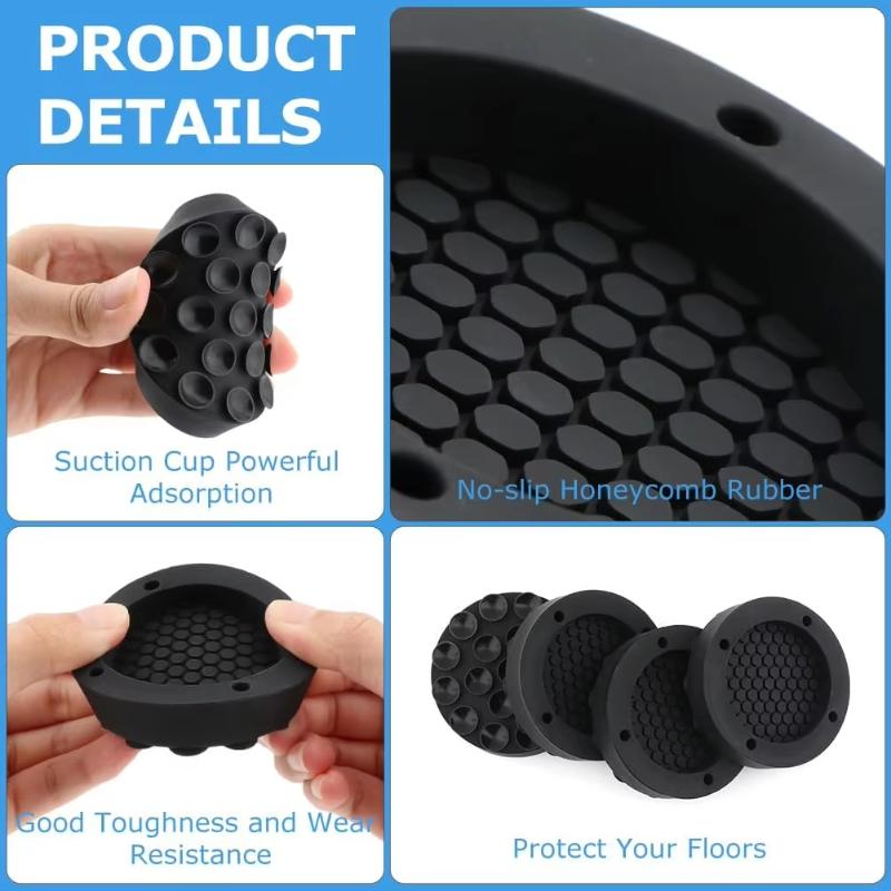 1/4Pcs Washing Machine Rubber Foot Mat New Suctions Universal Anti Vibration Feet Pads Silent Refrigerator Foot Pad Lifting Base