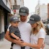 Washed Cotton DAD MAMA MINI Embroidery Caps Vintage Breathable Parent-Unisex Baseball Hats Adjustable Sport Visors Cap Gifts