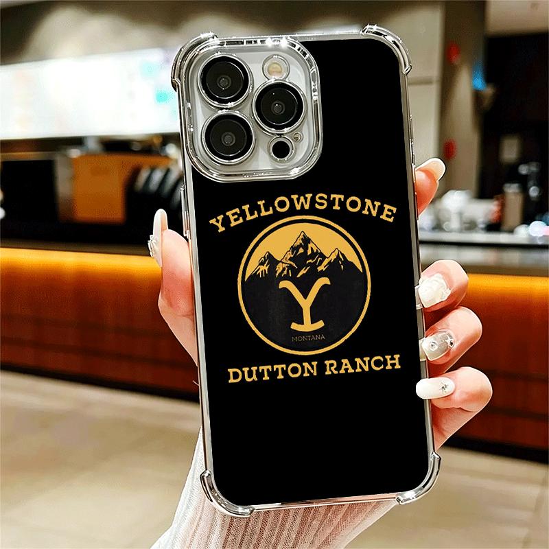 

Y-Yellowstones TV Soft Phone Case For iPhone 15 16 17 Air 14 Pro Max 16E Plus 13 12 Mini Plating Anti-Fall Fundas iPhone 14 Pro