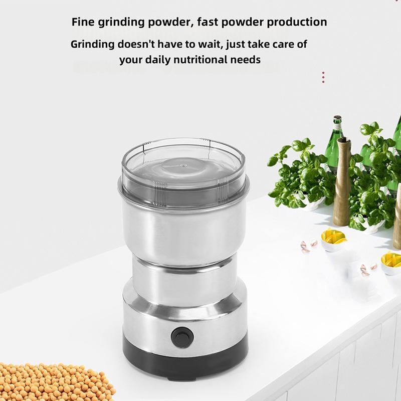 One-Touch Control Electric Coffee Grinder Stainless Steel Fast Grinding Mill Suitable for Coffee Beans Spices Nuts Herbs
