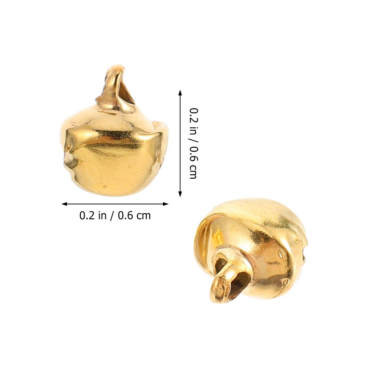 

600Pcs 6Mm Mini Metal Jingle Bells for Christmas Tree Decoration DIY Jewelry Making Craft Bell Accessories Holiday Ornament other золотистый